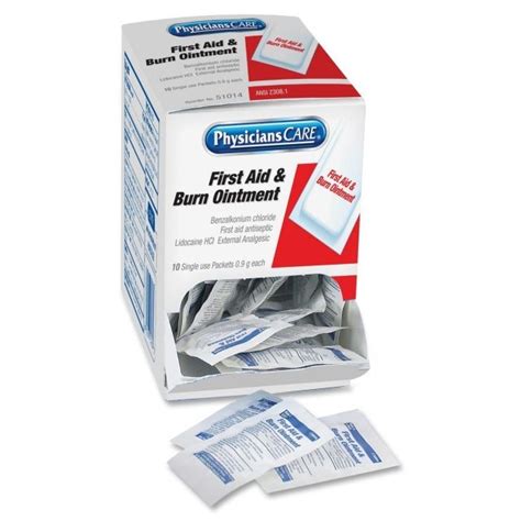 Physicianscare First Aid And Burn Ointment Single Use Packets