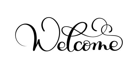 Welcome Back Decorative Lettering Text Stock Illustration Download