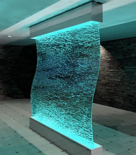 Interior Design Awe Inspiring Indoor Waterfalls In Unique Shape And