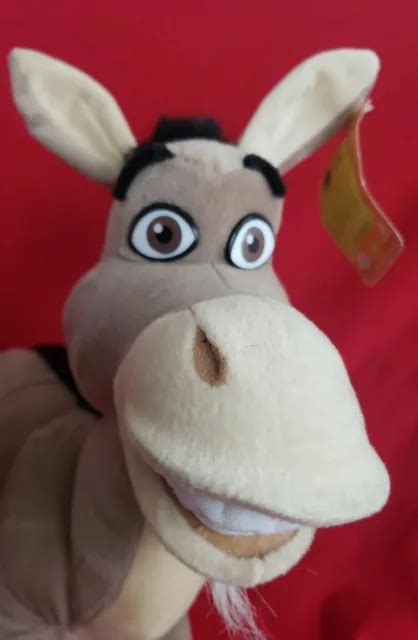 Shrek 2 Donkey 2004 Nanco Dreamworks Plush 15 Stuffed Animal Poseable
