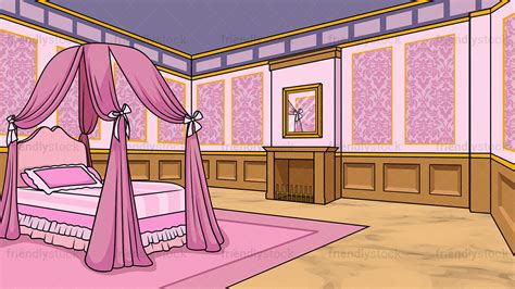 Princess Room Background Cartoon Vector Clipart Friendlystock