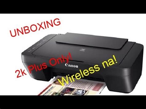 Does my new canon pixma mg3620 wireless printer include cables if i don't want to go wireless? CANON MG3070s Wireless Printing | UNBOX - YouTube