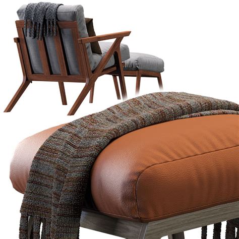 Otio Mist Lounge Chair 3d Model For Corona