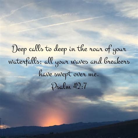 Scriptures Bible Verses Deep Calls To Deep Psalm 42 New