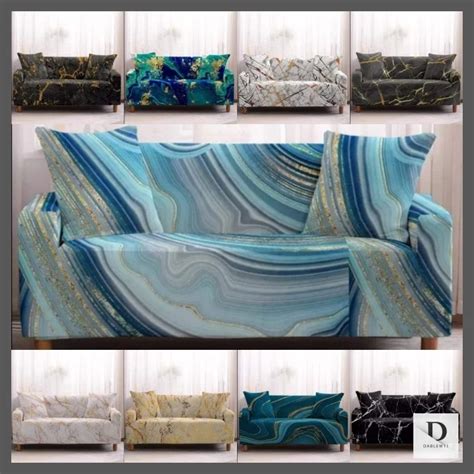 The best dog couch covers. Dablew11 Marble Pattern Settee Covers | Cat Proof Couch ...