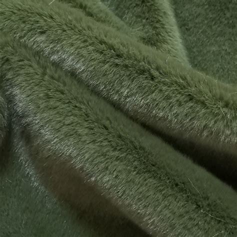 Green Faux Fur Mink Tissavel Olive Faux Fur Fur As Real Etsy