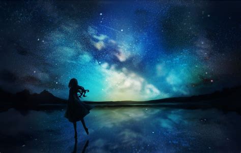Girl And Night Wallpapers Wallpaper Cave