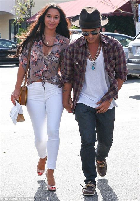 | bruno mars thanks girlfriend bruno mars sits next to his girlfriend jessica caban while attending the 2014 grammy awards held. Bruno Mars and his girlfriend ride roller coasters at ...