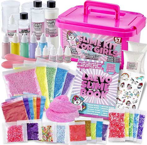 Buy Laevo Unicorn Slime Kit For Girls Diy Slime Kits Supplies Makes