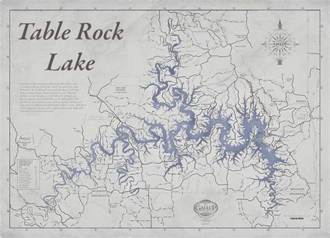 Map Of Maine Coastal Table Rock Lake Map