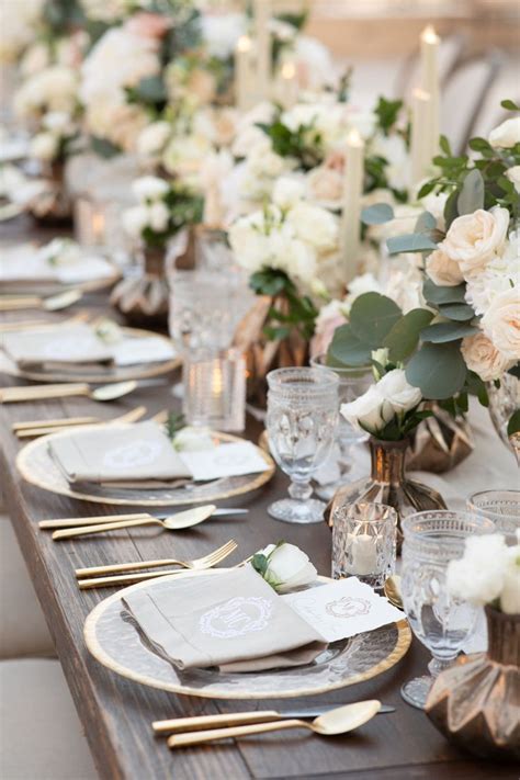 Neutral Wedding Tablescape Wedding Table Designs Wedding Tablescapes