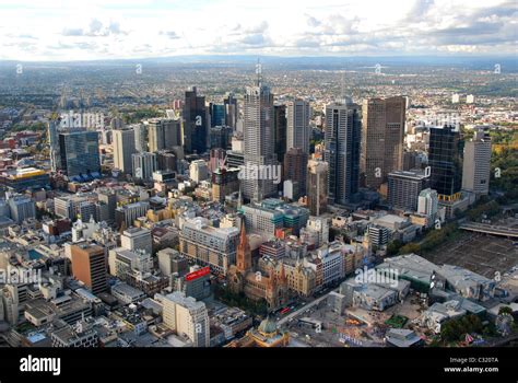 The Central Business District Of The City Of Melbourne Australia