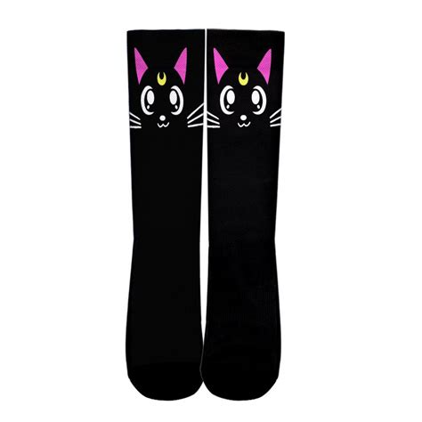 Luna Cat Socks Sailor Uniform Anime Socks Animebape