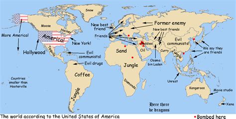 Map Of The Week The World According To The United States