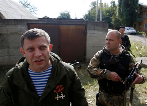 ukraine separatists report death of leader zakharchenko
