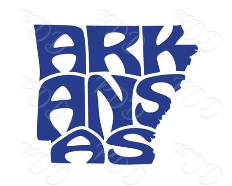 Digital Arkansas Word Art, Arkansas jpg, png, eps, svg, dxf, Arkansas logo design, Arkansas word ...