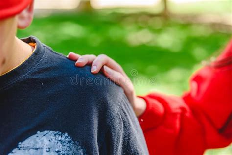 Tap On The Shoulder Friendship Stock Image Image Of Kind