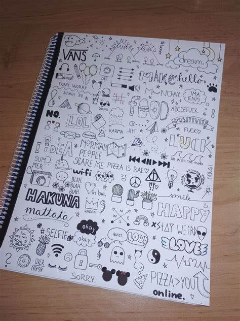 I Tried To Draw The Doodle For The First Time Hand Doodles Notebook