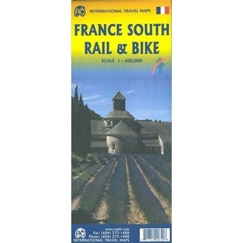 France South Rail And Bike Travel Map Itmb Publishing