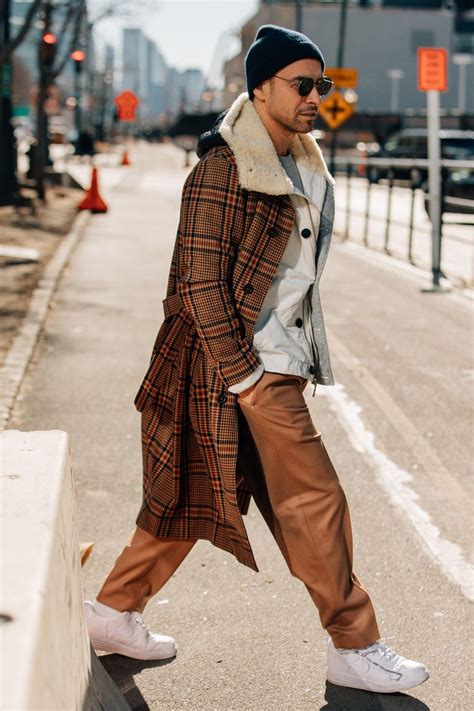 Nyc Fw 2018 Plaid Coat Mens Streetwear Mens Winter Fashion Hipster