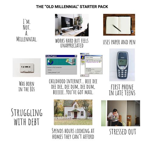 The Old Millennial Starter Pack Rstarterpacks Starter Packs
