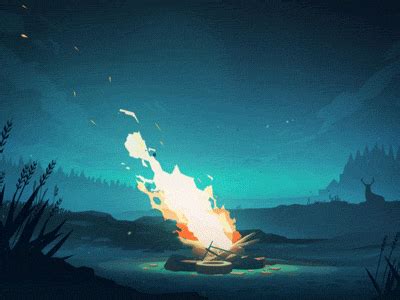 Download, share or upload your own one! Late night fire | Animation, Animation art, Cool animations