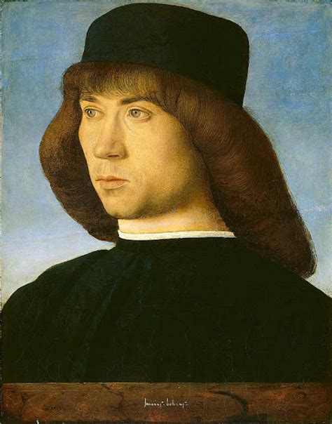 Giovanni Bellini 1430 1516 Portrait Dun Jeune Homme C 1490 Huile