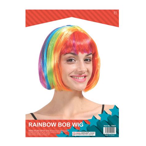 Rainbow Bob Wig Sydney Costume Shop