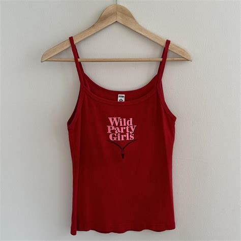 Early 00s ‘wild Party Girl Tank American Apparel Depop