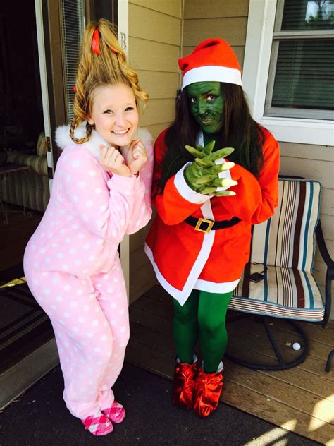 Cindy Lou Who And The Grinch Diy Halloween Costumes Couple Costume