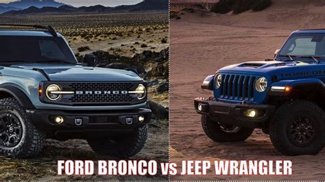 2021 Ford Bronco Vs Jeep Wrangler 🔥 Off Road Comparison Youtube