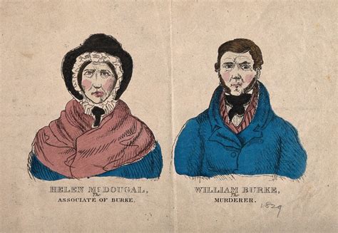 Portraits Of William Burke 1792 1829 And Helen Mcdougal B C 1795