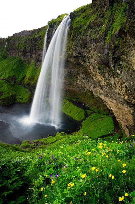 Seljalandsfoss Is One Of The Most Famous Waterfalls Of Iceland This