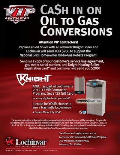 Oil To Gas Conversion Rebates
