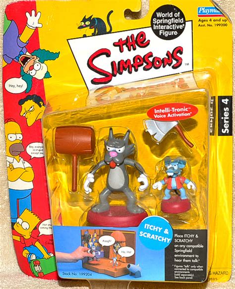 The Simpsons Interactive Itchy And Scratchy Action Figures Dh Collectibles