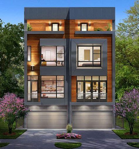 Story Duplex Townhouse Plan E With Images Townhouse