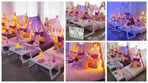 Our Beautiful Slumber Party Tent Unicorn Party Paging Fun Mums