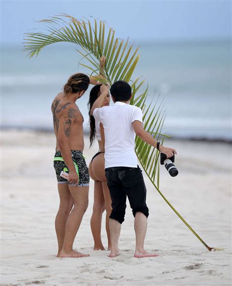 KIM KARDASHIAN In Bikini Bottom At A Beach In Casa Aramara HawtCelebs