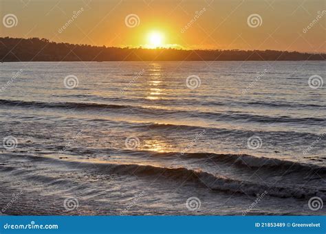 Sunset Monterey Bay California Stock Image Image Of Monterey