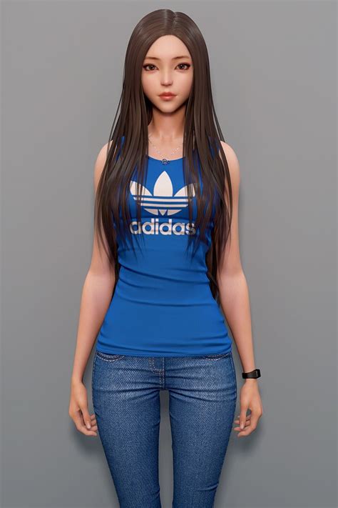 Adidas Girl By Shinjeongho Female Character Design Character Modeling Character Art 3d