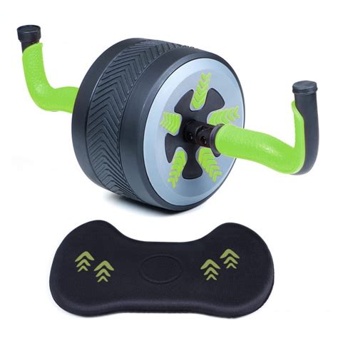 Fitsy Automatic Rebound Design 4 Wheel Ab Roller With Knee Mat