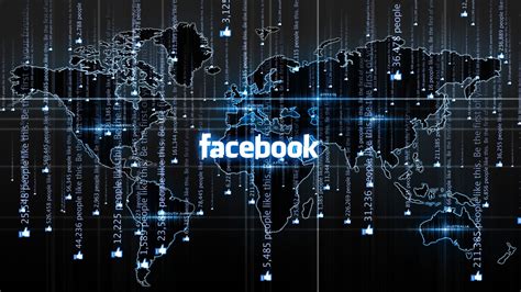 Facebook With World Map Illustration Facebook World World Map Map