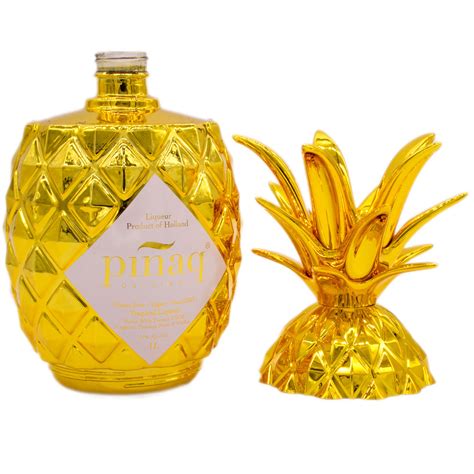 Piñaq Original Tropical Liqueur 1l Gold Pineapple Bottle