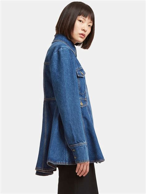 Ellery Pro Protest Peplum Denim Jacket Classic Denim Fashion Denim