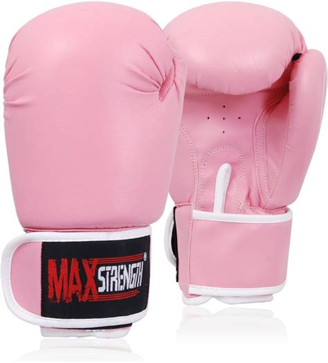 Pink Boxing Gloves Ladies Boxing Gloves Punch Bag Mitts Mma Martial