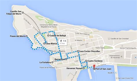 Walking Tour San Juan Puerto Rico Map My S