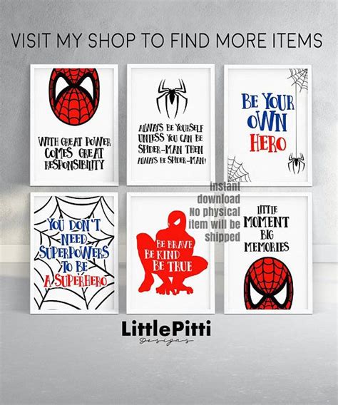 Enjoy our superhero quotes collection by famous authors, actors and comic book authors. With great power comes great responsibility, spiderman party decorations, spiderman printable ...