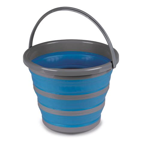 Kampa 10L Folding Silicon Bucket - Blue