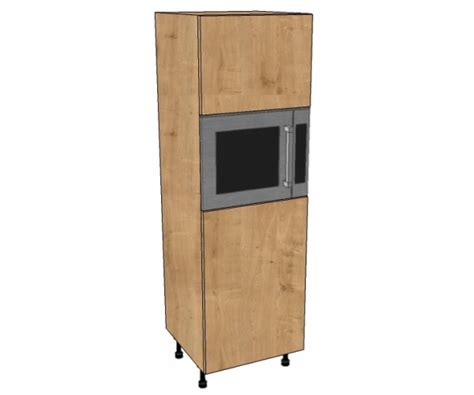 Microwave oven food containment capacity is determined by cubic feet. Microwave Housing Unit (1825mm High)
