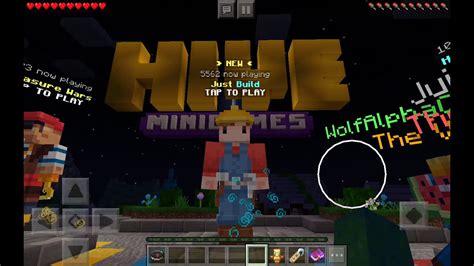 Trying Out The New Minigame On The Hive Minecraft Pe Just Build Youtube